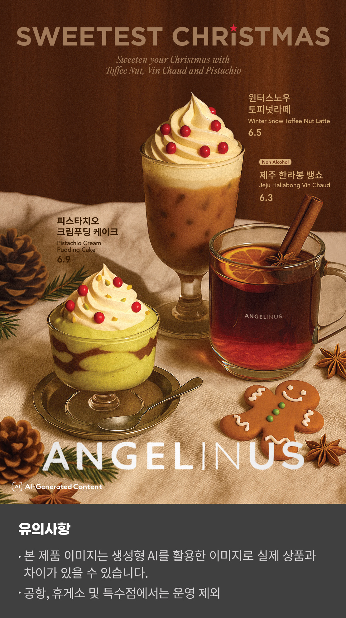 엔제리너스 '크리스마스 시즌' 신제품 출시